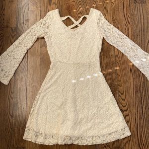 Cream lace dress